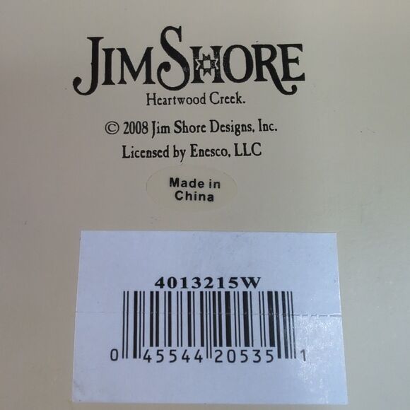 Jim Shore Letter W Alphabet Monogram 2008 Heartwood Creek 4.5 in. Enesco - Picture 7 of 8